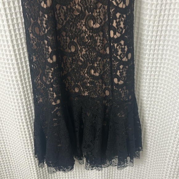 Anthropologie Moulinette Soeurs Black Lace Midi Cami Cotrina Dress Size 0 NWT - Picture 4 of 13